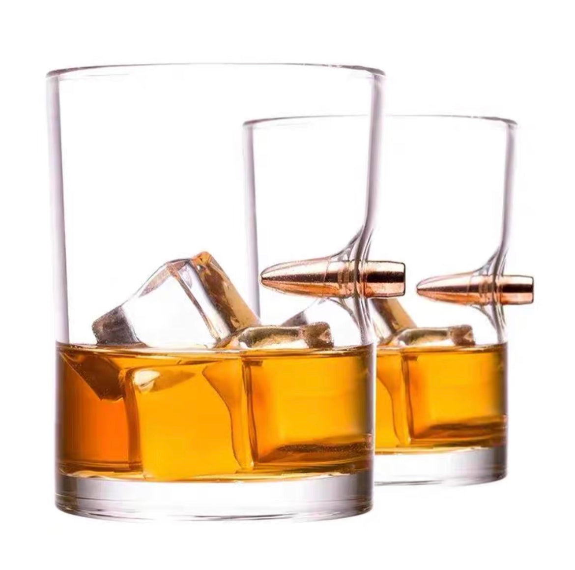 L2z.tactical Creative Whisky Beer Water Glass Bar Crystal Bullet Shape Cu