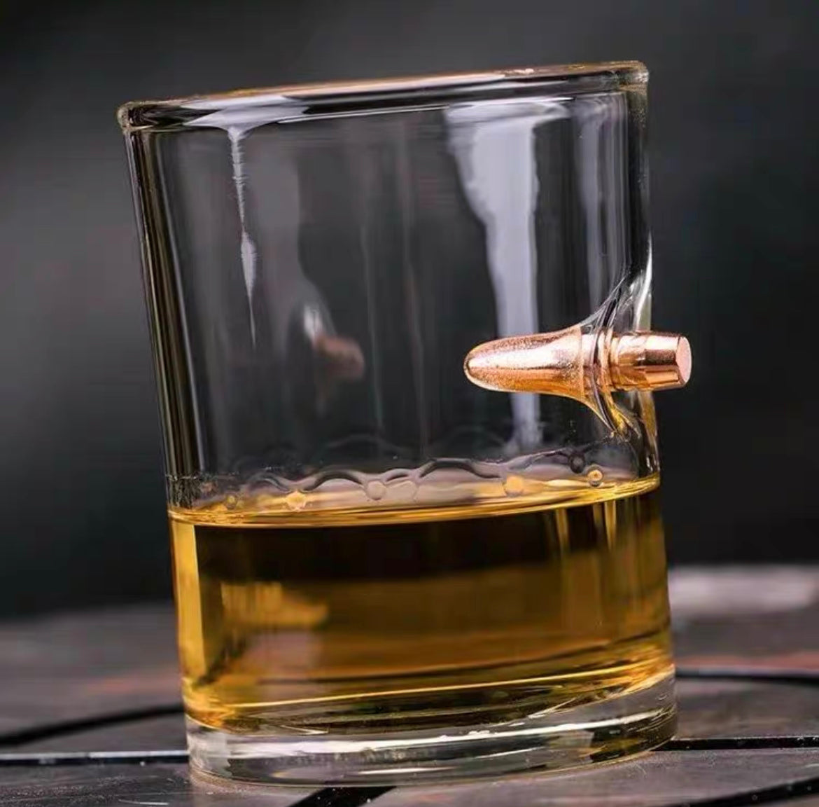 L2z.tactical Creative Whisky Beer Water Glass Bar Crystal Bullet Shape Cu