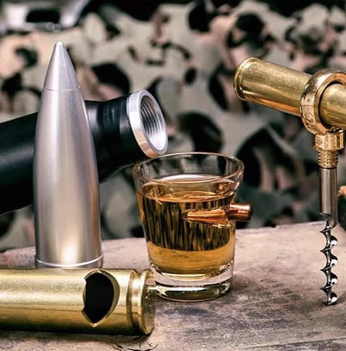 L2z.tactical Creative Whisky Beer Water Glass Bar Crystal Bullet Shape Cu